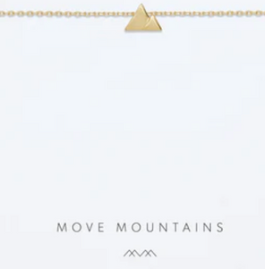 Gold Move Mountains Necklace