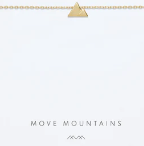Gold Move Mountains Necklace