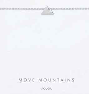 Silver Move Mountains Necklace