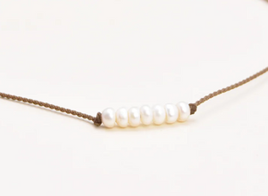Tula Blue Waterproof pearl rope necklace