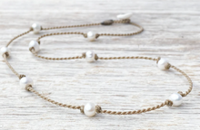 Load image into Gallery viewer, Tula Blue Princess Pearl Necklace