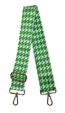Green Houndstooth Bag Strap