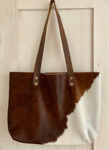 Cow Hide Leather Tote