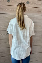 Load image into Gallery viewer, White Terry Cloth Top