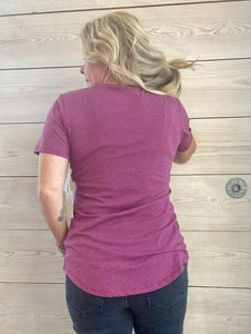 The Pocket Tee in Berry