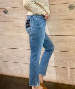 Cindy High Rise Straight Jeans