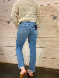 Cindy High Rise Straight Jeans