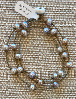Blush Pearl Wrap Bracelet