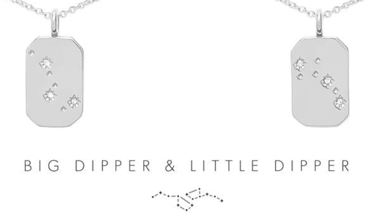 Big Dipper Little Dipper Necklace Set