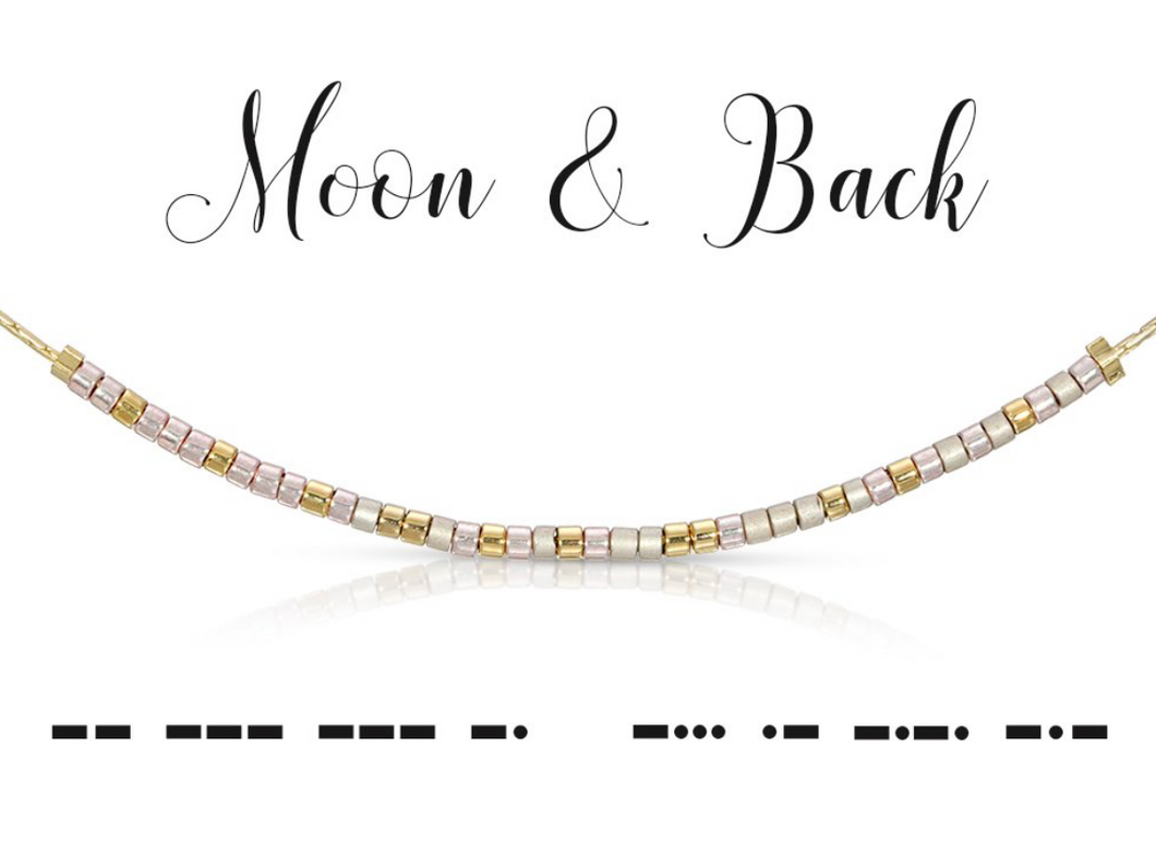 Moon and Back Necklace