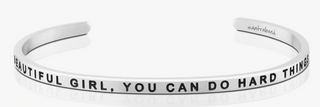 Beautiful Girl, You Can Do Hard Things  - Silver - Ellipsis Boutique