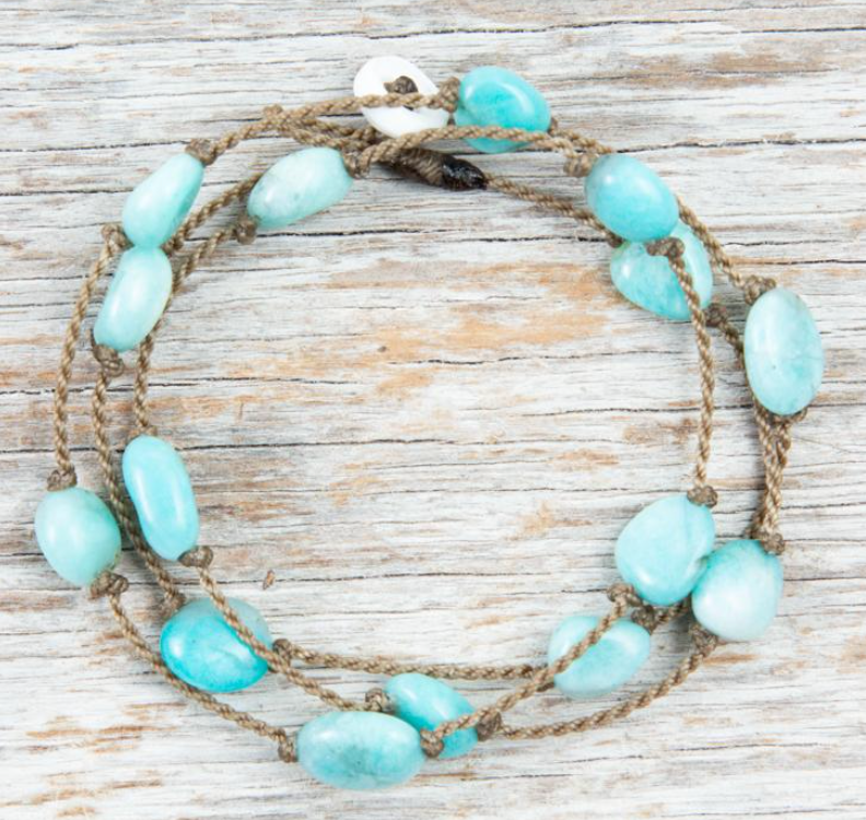 Amazonite Pebble Wrap