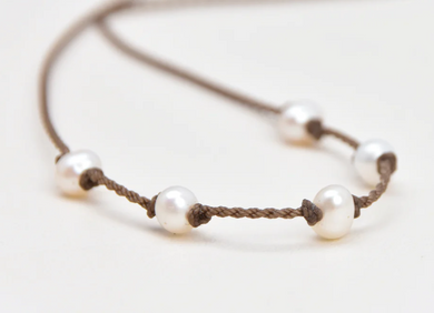 Quinn White Pearl Necklace