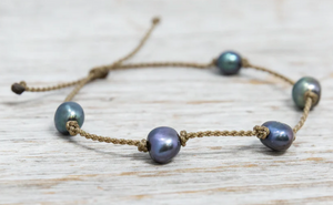 Peacock Pearl Bracelet
