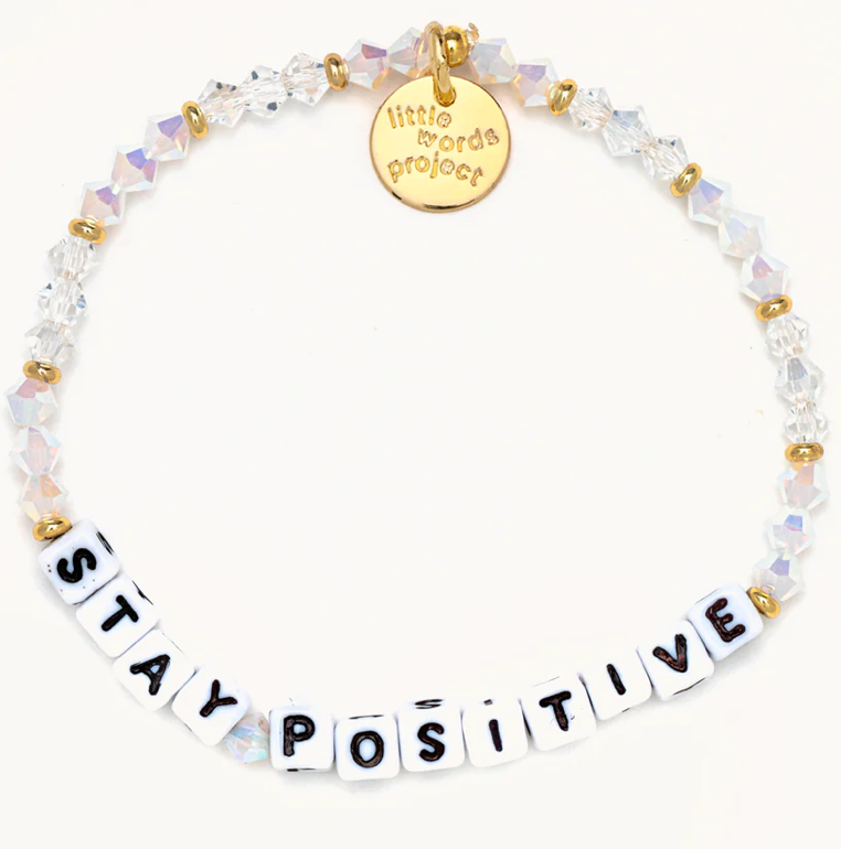 Stay Positive Little Words Project Bracelet