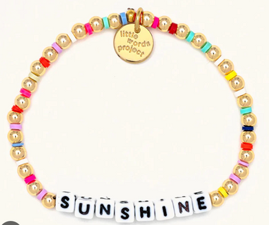 Sunshine Gold Little Words Project Bracelet