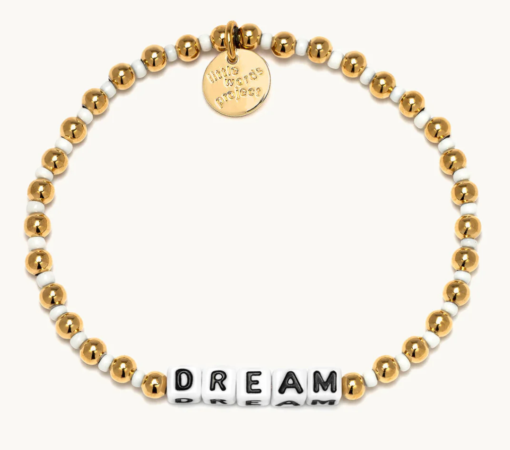 Dream Gold Little Words Projects Bracelet