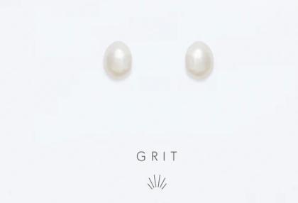 Grit Bold Stud Earrings in Gold