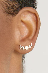 Phases Earring Climbers in Silver