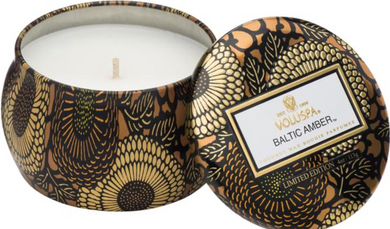 Travel amber candle