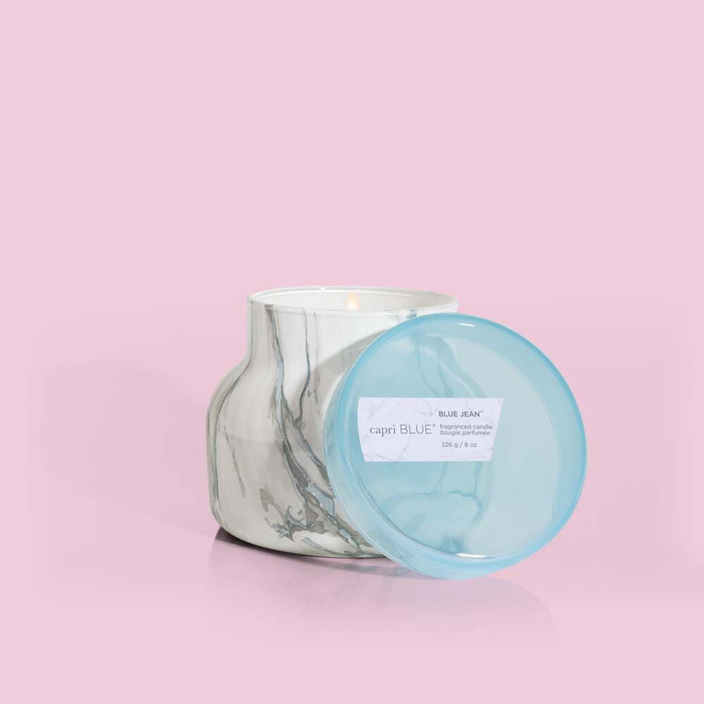 Blue Jean Petite Marble Candle